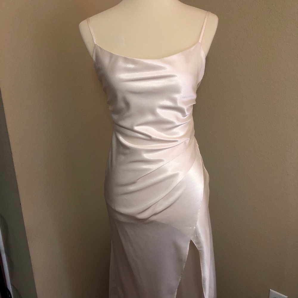 Saints + Secrets Sexy Blush Slip Dress